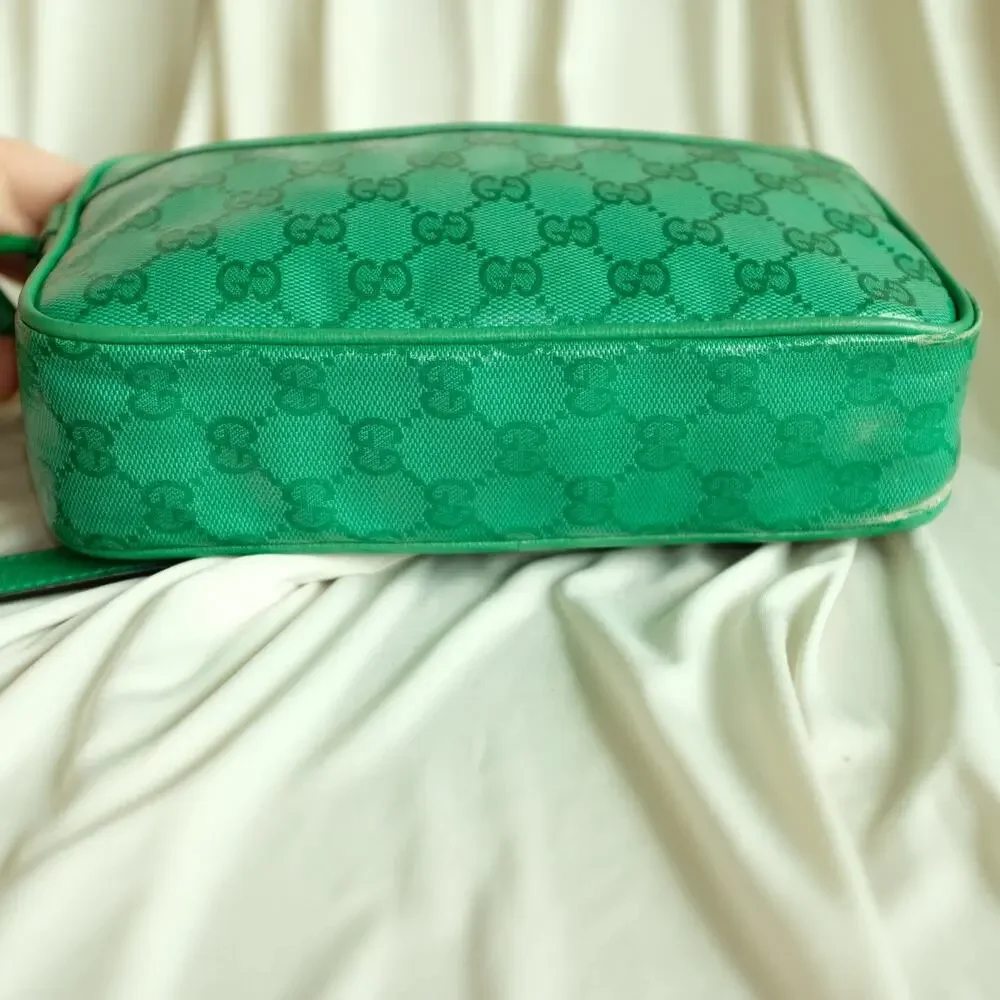 Gucci GG Crystal Mini Crossbody - Green Canvas